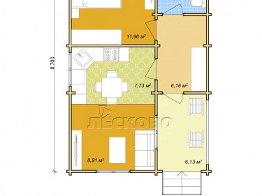 Gartenhaus "DS" serie 3.5×3