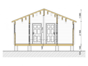 Gartenhaus "DS" serie 3.5×3