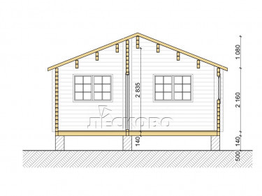 Gartenhaus "DS" serie 3.5×3