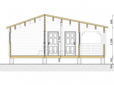 Log Cabin "DS" series 3.5×3