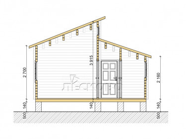 Gartenhaus "DS" serie 3.5×3