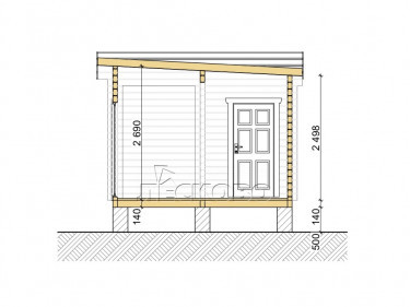 Gartenhaus "DS" serie 3.5×3