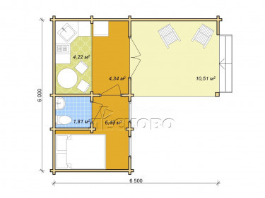 Log Cabin "DS" series 3.5×3