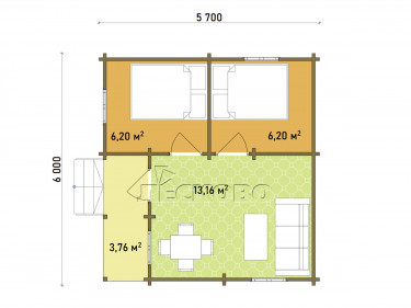 Gartenhaus "DS" serie 3.5×3