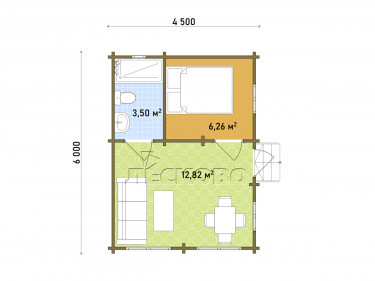 Log Cabin "DS" series 3.5×3