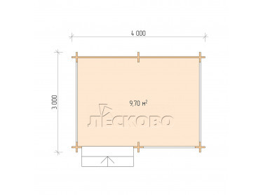 Veranda "В" serie 3×4