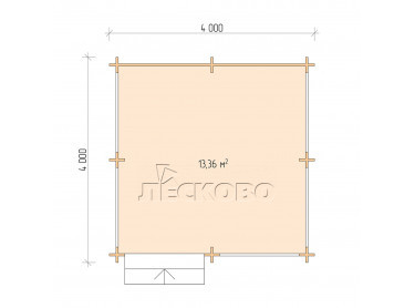 Veranda "В" serie 4×4