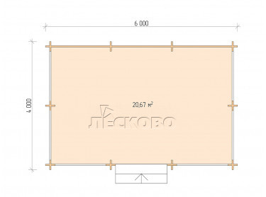 Veranda "В" serie 4×6