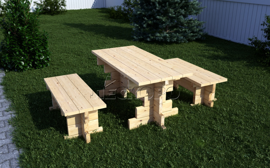 Outdoor furniture set "КМ-1" series